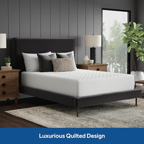 Queen Size Cotton Fitted Mattress Pad - 18 Inch Deep, Machine Washable