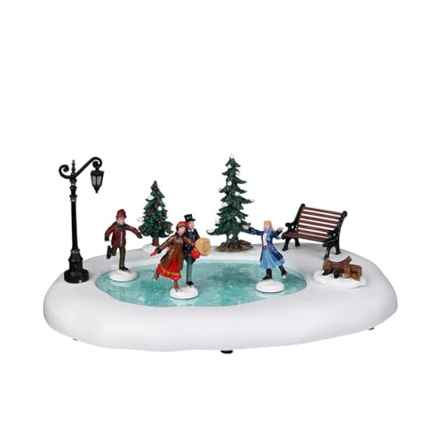 Lemax Winter Skating Animated Table Accent Battery Operated #94024