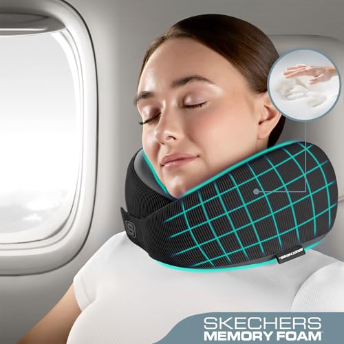 Memory Foam Neck Pillow - Ergonomic Travel Pillow for Comfort