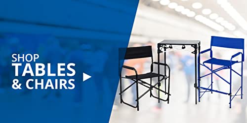 Tall Directors Chair with Padded Armrests and Carry Bag, 31-Inch Seat