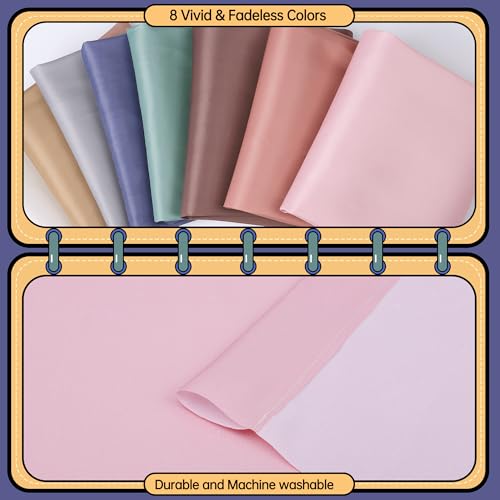 8-Piece Colorful Boho Window Curtain Set, 36 x 24 Inch Durable Drapes