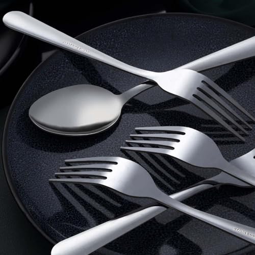 24-Piece Stainless Steel Dinner Spoon Set - 6.7 Inch Mirror Polished Spoons