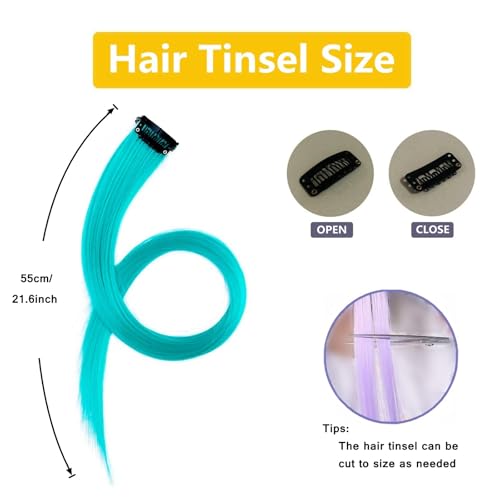 Floral Unicorn Horn Headband & Hair Tinsel Costume Set for Horses