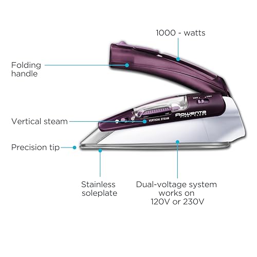 Compact Travel Steam Iron, 1000W Handheld Garment Steamer for Clothes