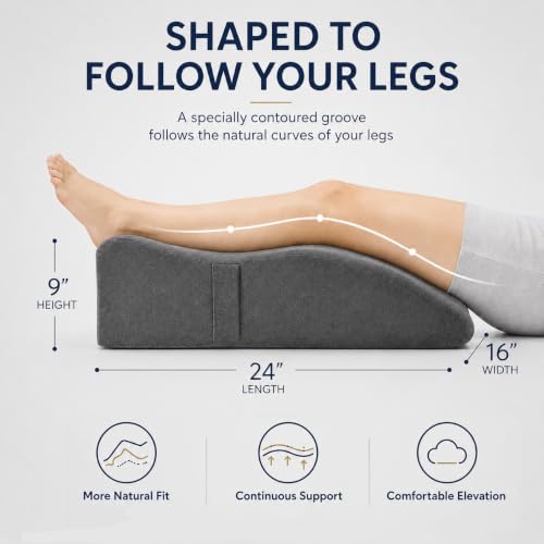 Memory Foam Leg Elevation Pillow for Post-Surgery Recovery