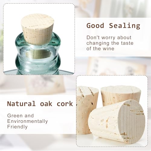 Natural Wood Cork Stopper for 3, 5, and 6 Gallon Glass Carboy Jugs