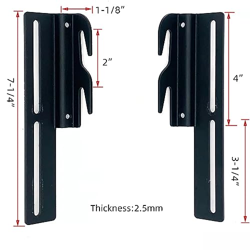 Heavy-Duty Bed Frame Headboard Adapter Brackets - 2 Pack Hook Conversion Kit