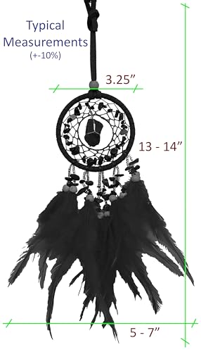Crown Chakra Dreamcatcher with Amethyst Stones & Feathers for Meditation