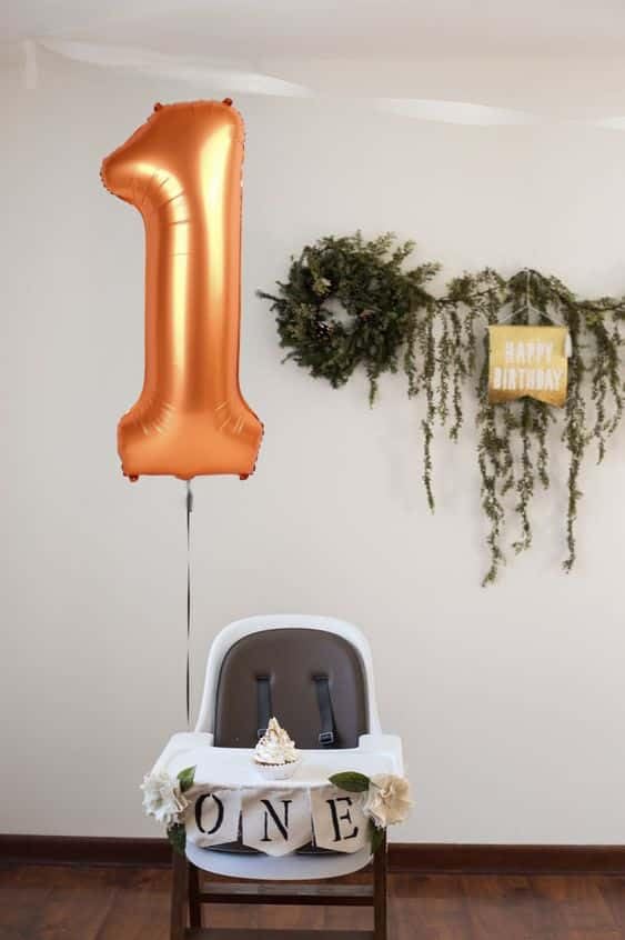 Orange Number 7 Balloon - 40 Inch Giant Foil Balloon for 7th Birthday Party Decorations