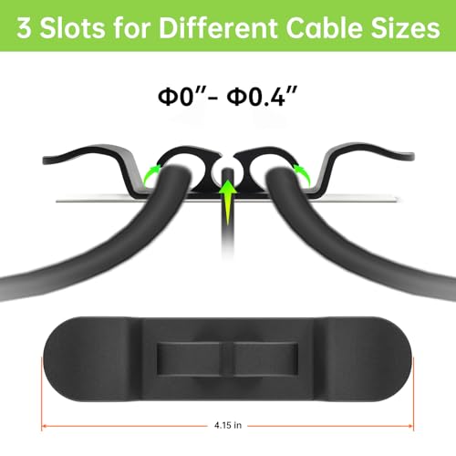 Stick-On Kitchen Appliance Cord Organizer & Cable Wrappers (6 Pack)