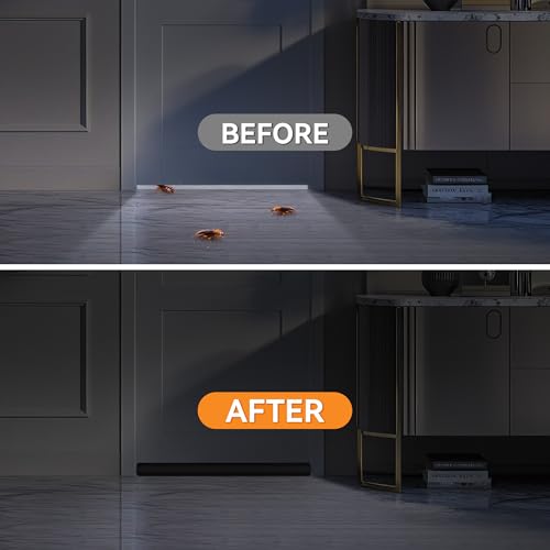 Under Door Draft Stopper 2-Pack - Adjustable 30"-36" Dual-Sided Gap Filler