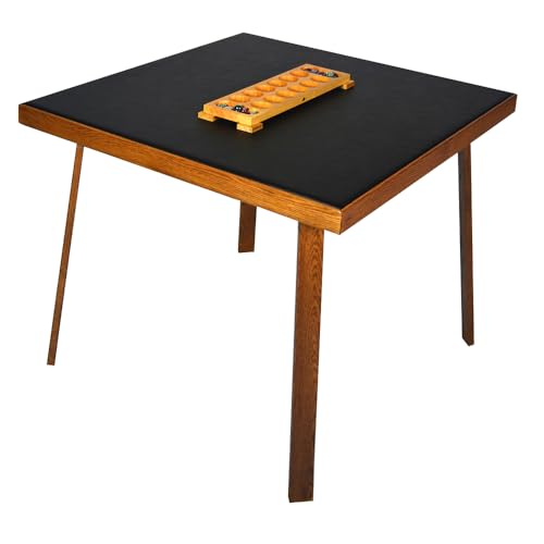 35-Inch Solid Red Oak Folding Card and Game Table