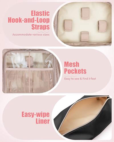 Discreet Toy Storage Organizer with Lockable Zipper and Detachable Pouches