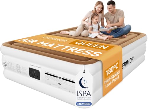 Queen Air Mattress with Built-in Pump, 18" Raised Comfort, 800 lb Capacity