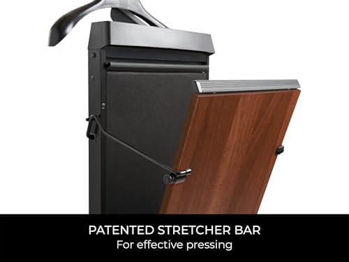 Corby 4400 Walnut Pants Press with Stretcher Bar, Wall Mountable