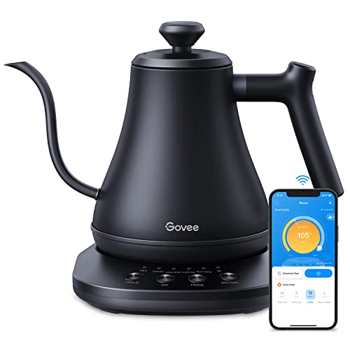 Smart Electric Gooseneck Kettle, WiFi Variable Temperature Tea Kettle, 0.8L