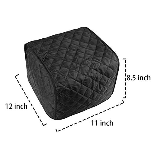 Quilted 4-Slice Toaster Cover - Durable Polyester Dust-Proof Protector