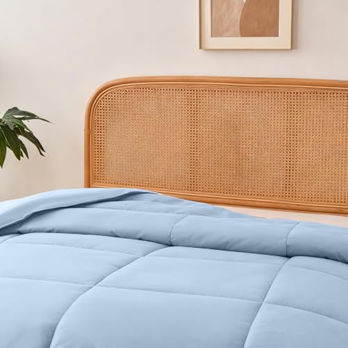 Lightweight Summer Comforter - Sky Blue Twin, 90x68 inches