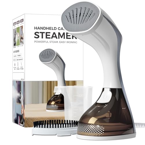 1500W Portable Garment Steamer with Ceramic Soleplate & 3 Steam Settings