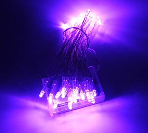 Karlling Purple Battery Operated 40 LED Fairy Light String 10 Pack for Weddings & Christmas