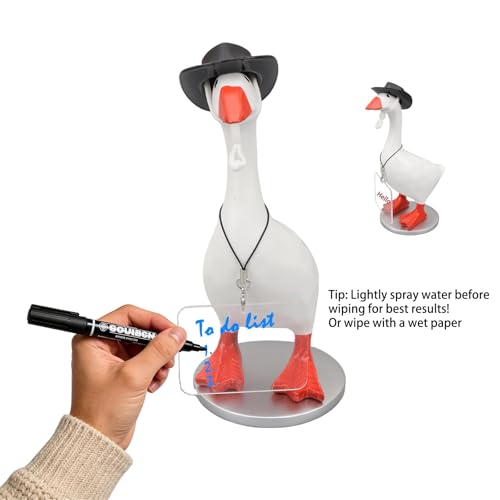 Magnetic Goose Key Holder - 7-Inch Decorative Desktop Figurine with 4 Outfits