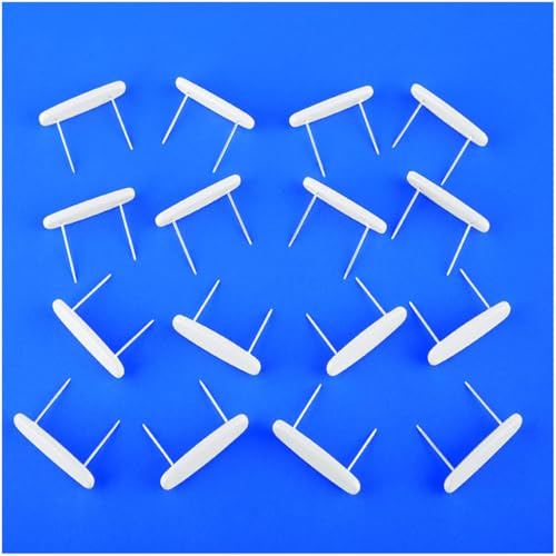 Bed Skirt Holding Pins - Set of 16 Double-Prong Clips