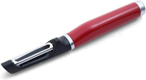 KitchenAid Gourmet Euro Peeler - 8.7-Inch Precision Tool in Vibrant Red