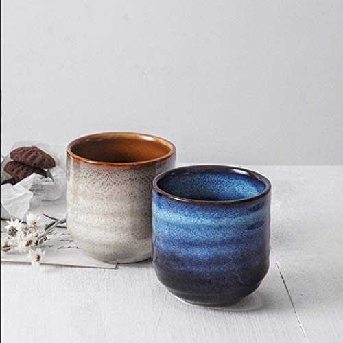 Japanese Style Ceramic Tea & Coffee Set with 4 Colors – 200ml Mate Cups, Gift-Ready
