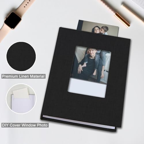 Linen 4x6 Photo Album, 100 Pocket Small Memory Book for Photos & Keepsakes