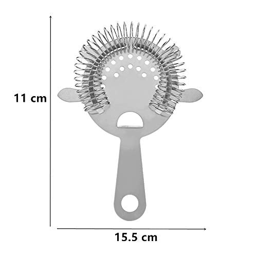 Stainless Steel Cocktail Strainers 2 Pack - Bar & Home Bar Tools for Ice & Fruit Filtration