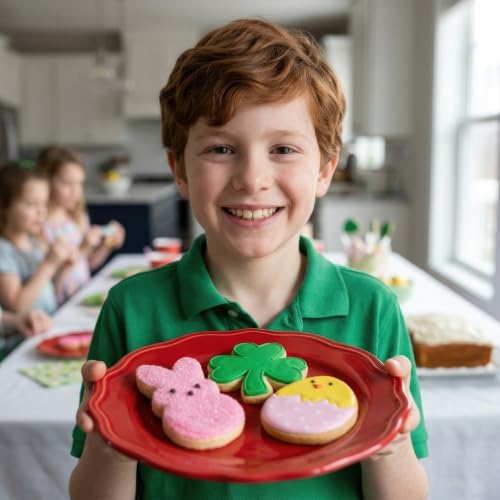 Ann Clark Easter & Shamrock Cookie Cutter Set of 3 - Made in USA