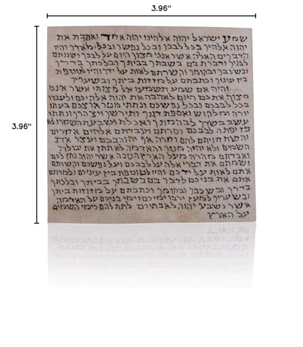 Handwritten Kosher Mezuzah Scroll, 2.8-inch Genuine Goat Hide Klaf