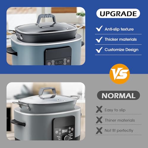Heat-Resistant Silicone Lid Handle Cover for Slow Cookers