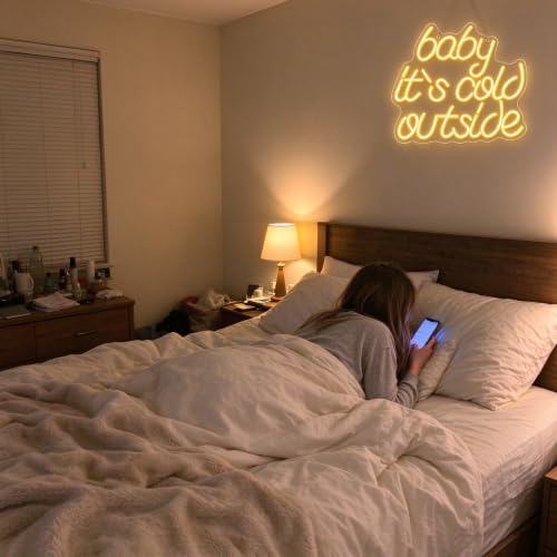 Baby It's Cold Outside Neon Sign LED Neon Light Decor for Winter Home Party - Looklight (Variation: Baby It's Cold Outside)