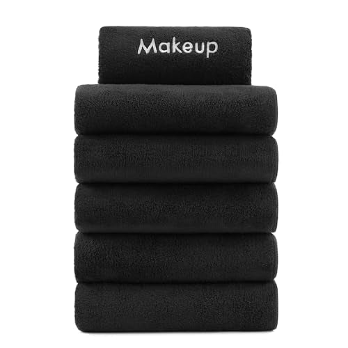 6-Pack Microfiber Makeup Remover Washcloths, Ultra Soft Coral Fleece