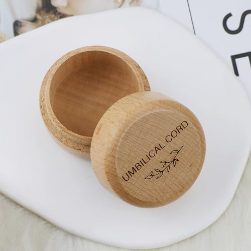 Wooden Baby Umbilical Cord Memorial Box - Keepsake Gift
