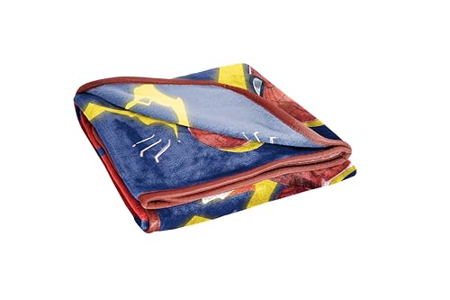 Jay Franco Kids Marvel Spiderman Plush Throw Blanket 40x50 Travel Blanket - Blue