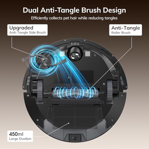 Robot Vacuum with LiDAR Navigation, 10000Pa Suction, and App Control