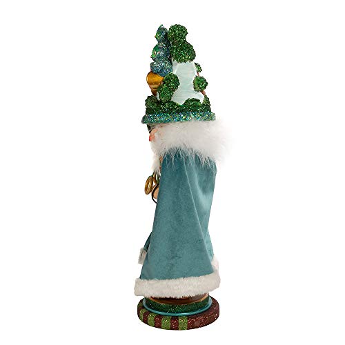 17.5-Inch Five Golden Rings Wooden Nutcracker Christmas Decor