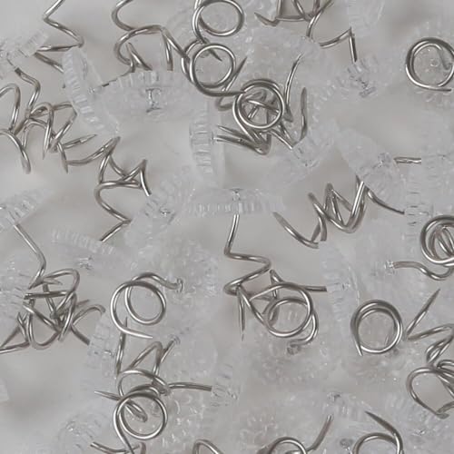 60-Piece Clear Upholstery Twist Pins for Slipcovers and Bed Skirts