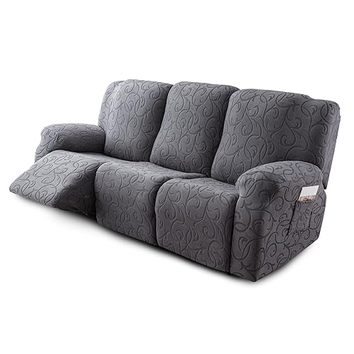 Recliner Sofa Slipcover 5-Piece Stretch Cover for 3-Seat Couch