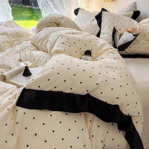 Soft Cotton 4-Piece Bedding Set - Duvet Cover, Sheet & Pillowcases