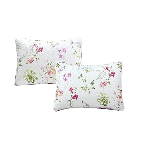 Floral Reversible Daybed Cover Set - 4-Piece Microfiber Bedding with Bedskirt