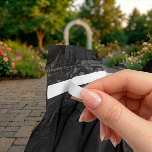 2 Pack Disposable Plastic Table Skirts, Black 29-inch x 14 ft