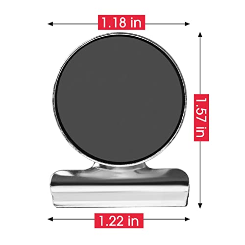 20 Pack Heavy Duty Magnetic Clips Strong Fridge Magnets Silver