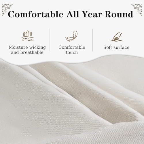 Japanese Floor Futon Mattress Cover - Washable Tatami Mat, 84" L x 43" W, Beige