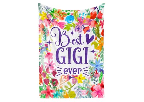 InnoBeta Gigi Gifts Flannel Throw Blanket 50x65 Inches for Grandma - Best Gigi Ever
