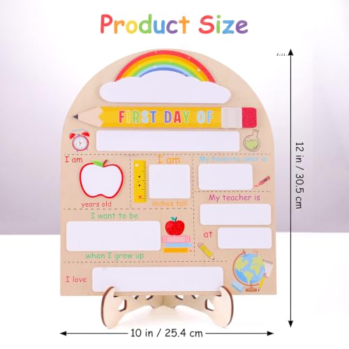 Reusable First and Last Day of School Wooden Board - 12x10 Photo Prop