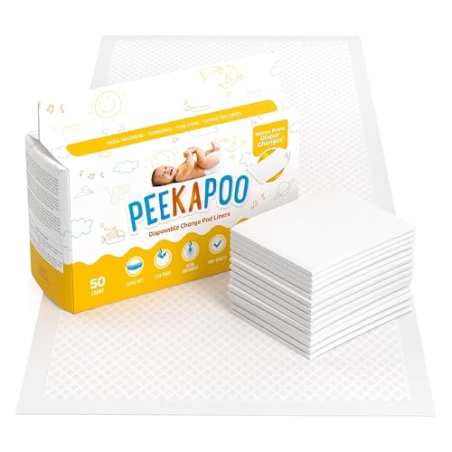 Disposable Baby Changing Pad Liners 50 Pack 24 x 18 Inch Waterproof