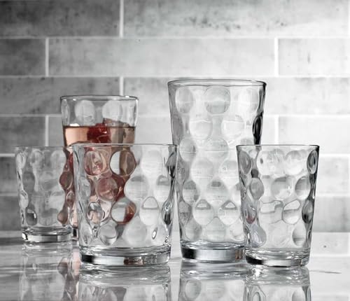 12-Piece Galaxy Glassware Set - Highball, Rock, and Juice Tumblers